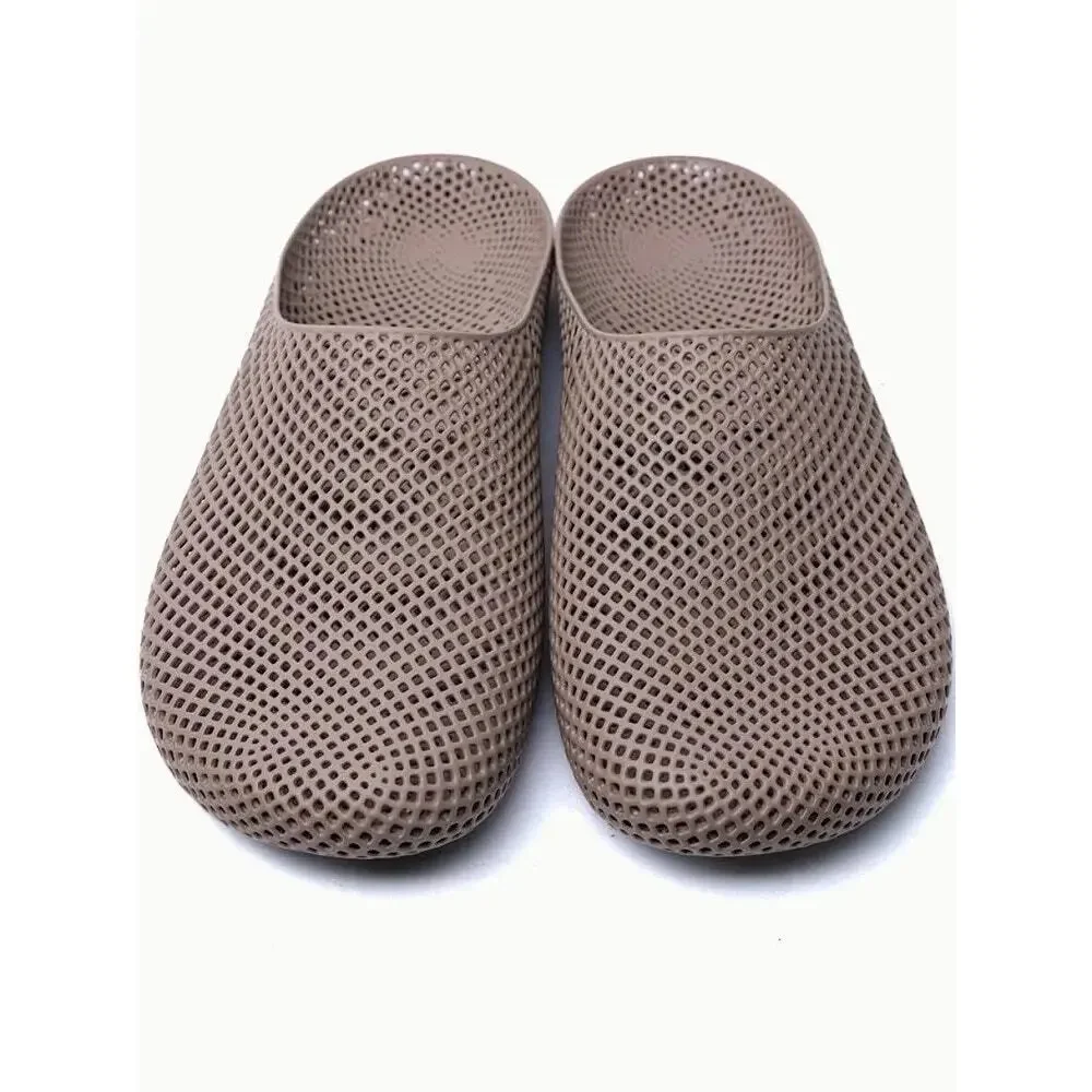 PollyFab AirPuff One 8 Brown 3D Printed Clog Slide Mule Hyper Air Cushioning NIB